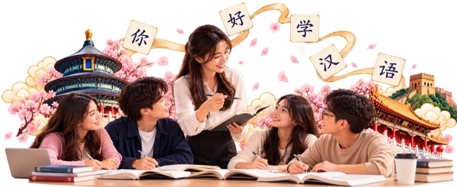 Suasana kelas kursus Bahasa Mandarin di BLCI