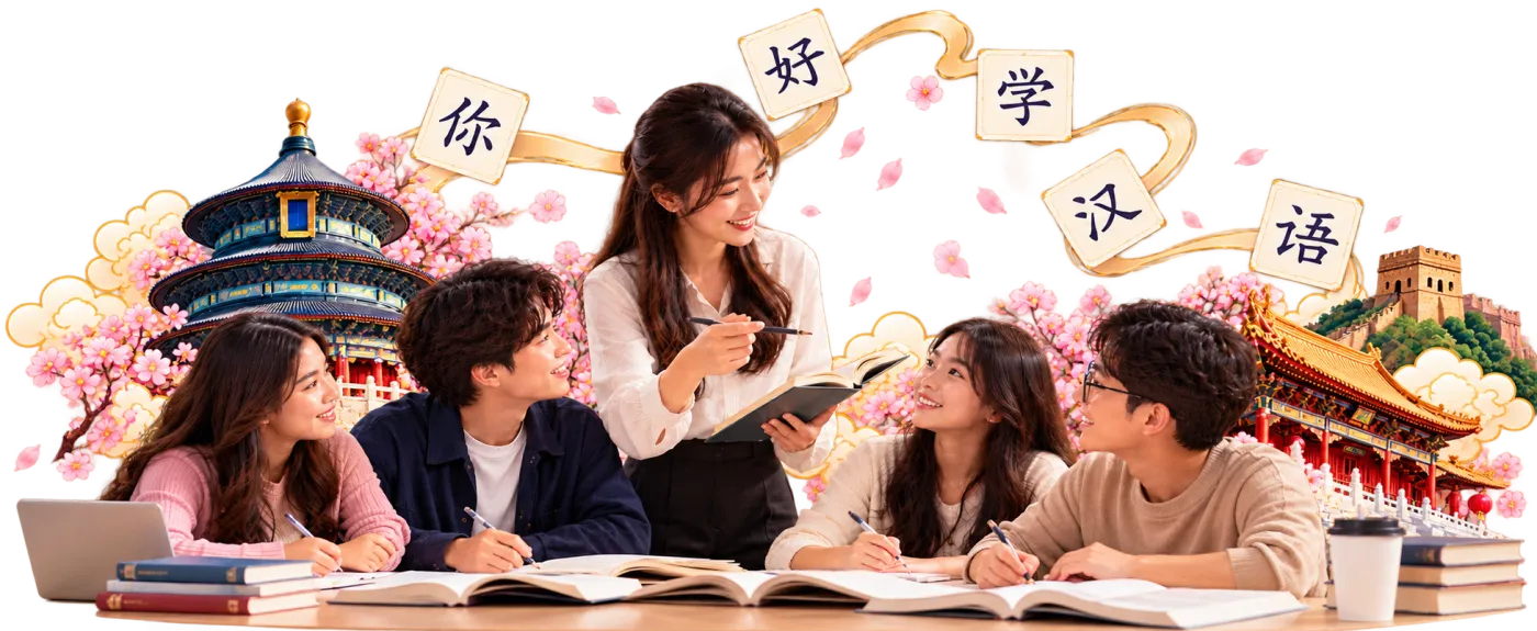 Suasana kelas kursus Bahasa Mandarin di BLCI